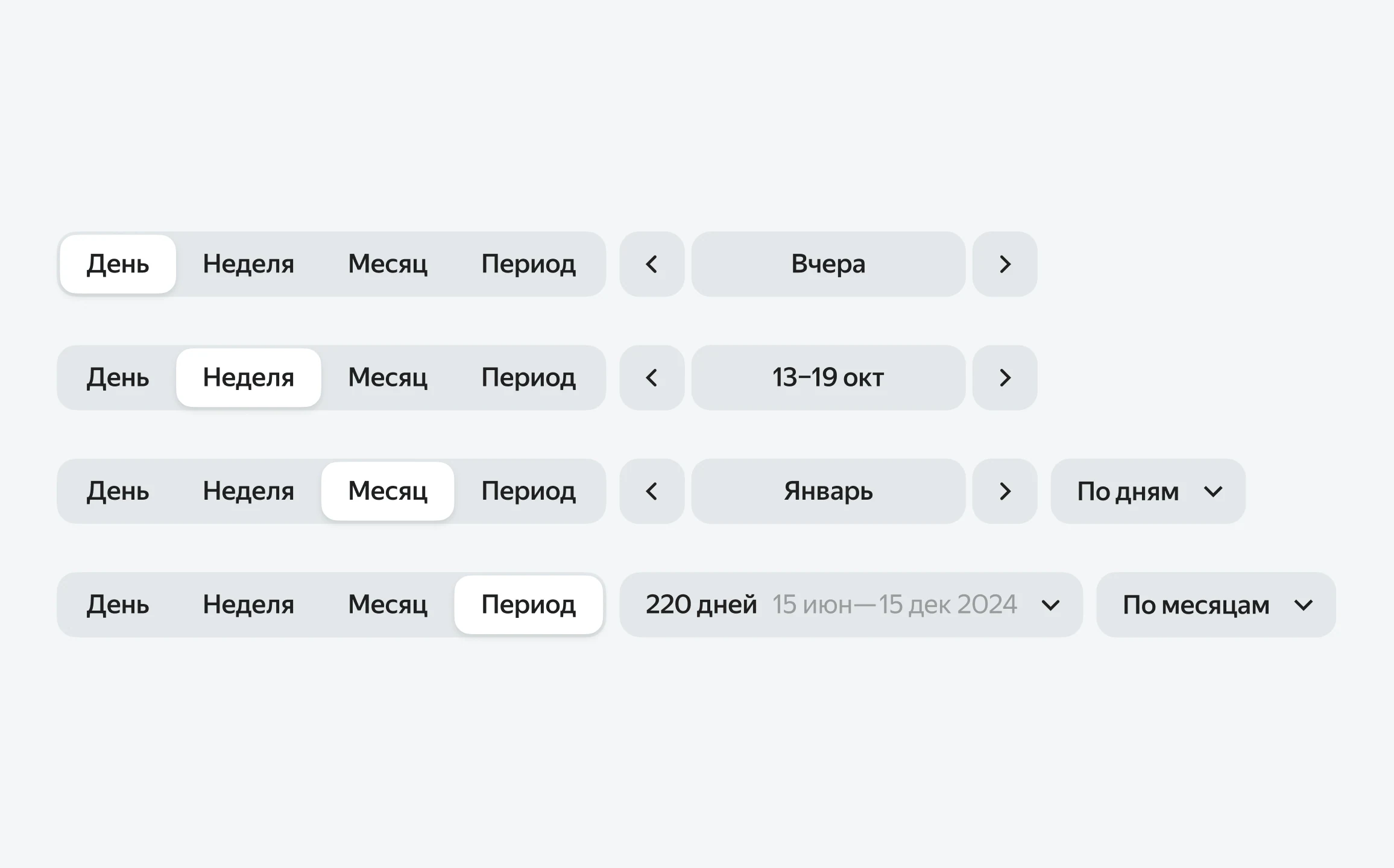 Time filter and daily forecast